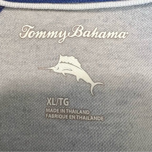 Tommy Bahama Men's Short-Sleeve Marlin Pocket Embroidery Blue XL - Picture 2 of 12